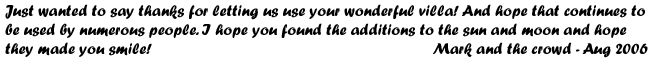 Guest Book Entry