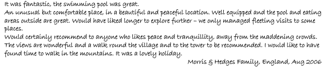 Guest Book Entry