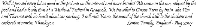 Guest Book Entry