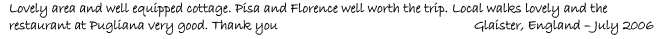 Guestbook entry